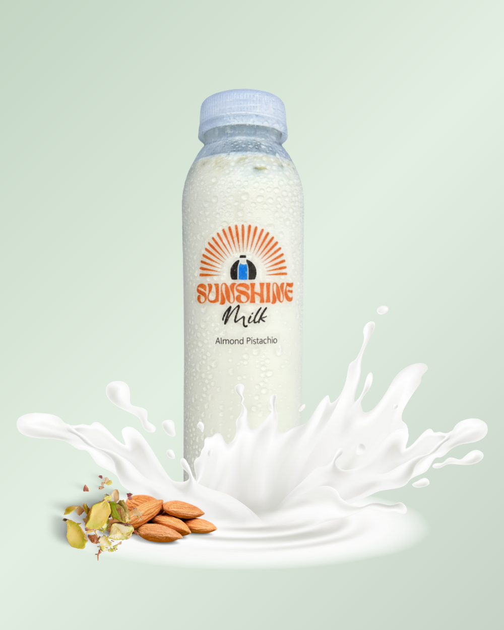 Almond Pistachio Milk - 12 OZ Bottle